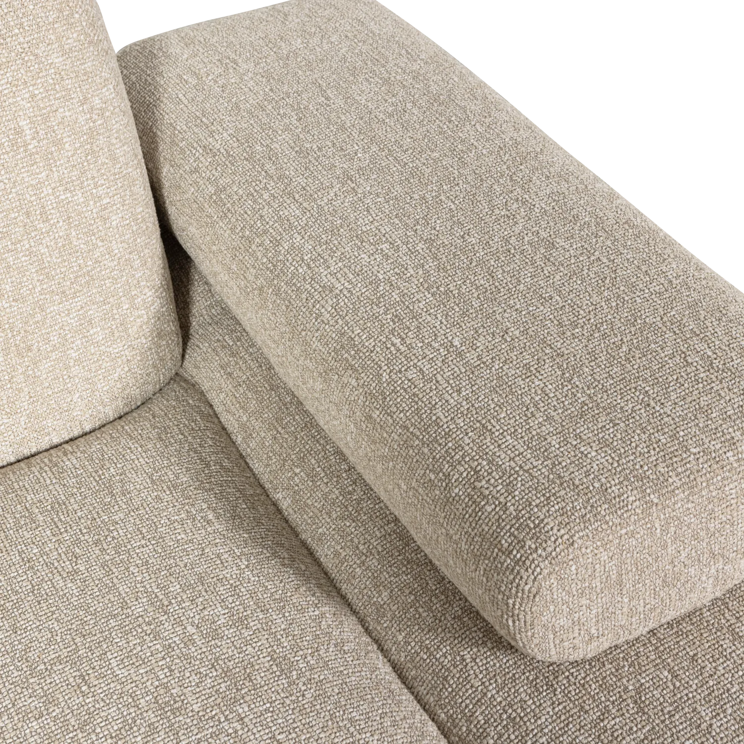 Woood Mojo Chaise Longue Element Rechts Boucle Beige Melange - KwaliteitWonen.nl