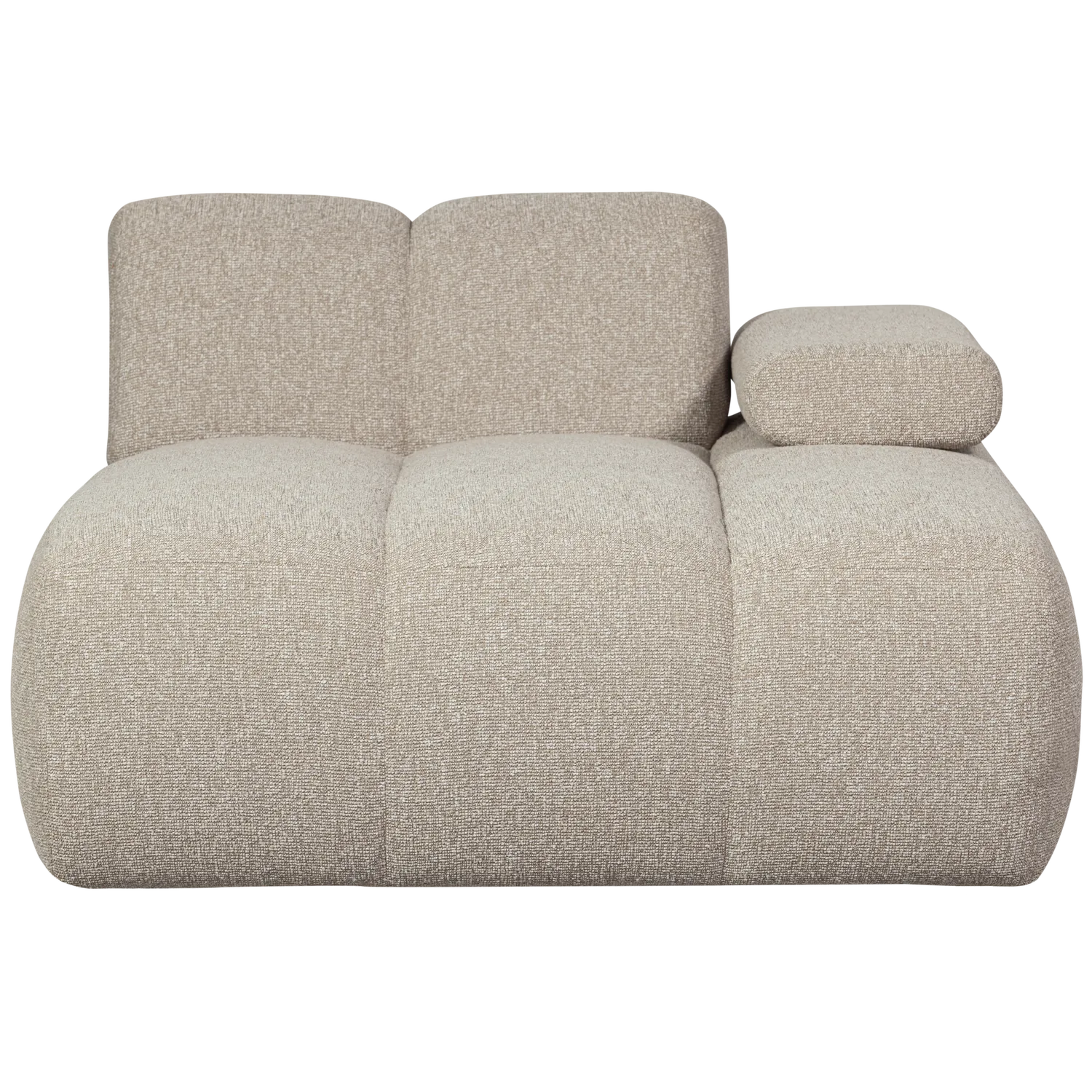 Woood Mojo Chaise Longue Element Rechts Boucle Beige Melange - KwaliteitWonen.nl