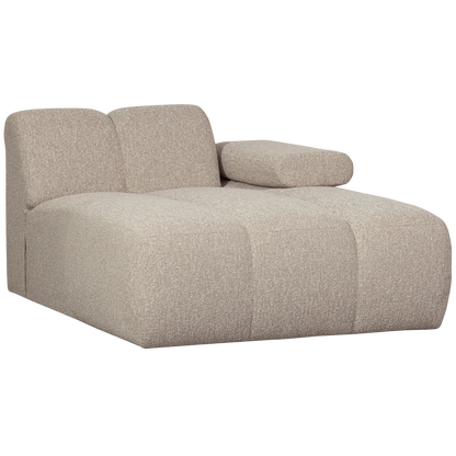 Woood Mojo Chaise Longue Element Rechts Boucle Beige Melange - KwaliteitWonen.nl