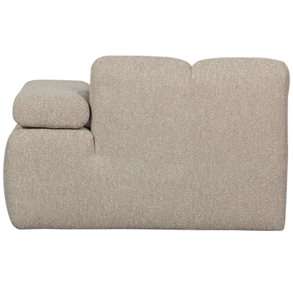 Woood Mojo Chaise Longue Element Rechts Boucle Beige Melange - KwaliteitWonen.nl