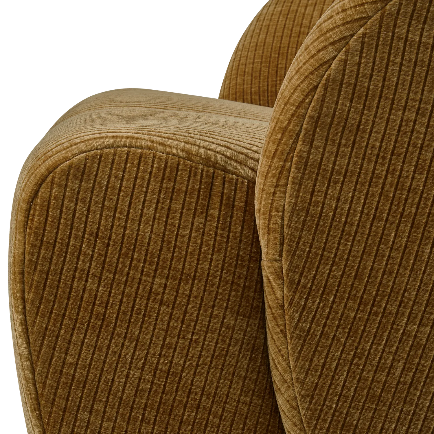 Woood Mojo Draaifauteuil Ribstof Honinggeel - KwaliteitWonen.nl