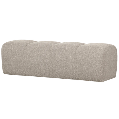 Woood Mojo Eetbank 164 Cm Boucle Beige Melange - KwaliteitWonen.nl