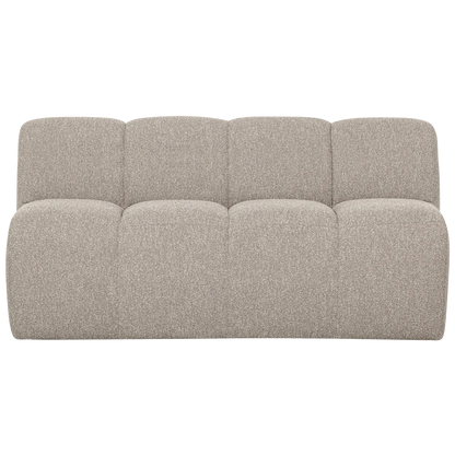 Woood Mojo Eetbank 164 Cm Met Rugleuning Boucle Beige Melange - KwaliteitWonen.nl