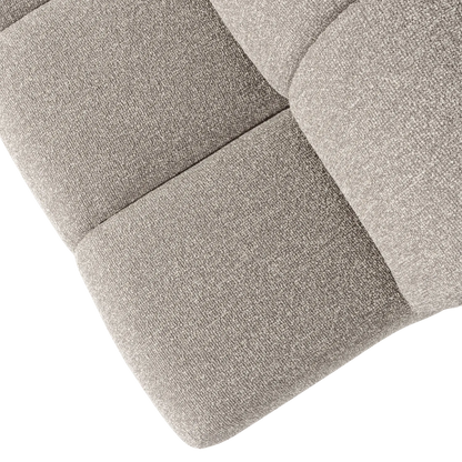 Woood Mojo Eetbank 164 Cm Met Rugleuning Boucle Beige Melange - KwaliteitWonen.nl