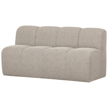 Woood Mojo Eetbank 164 Cm Met Rugleuning Boucle Beige Melange - KwaliteitWonen.nl