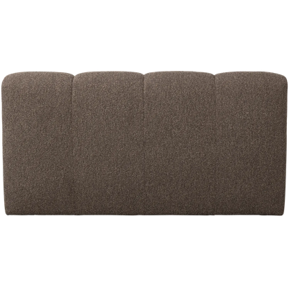 Woood Mojo Eetbank 164 Cm Met Rugleuning Boucle Bruin Melange - KwaliteitWonen.nl