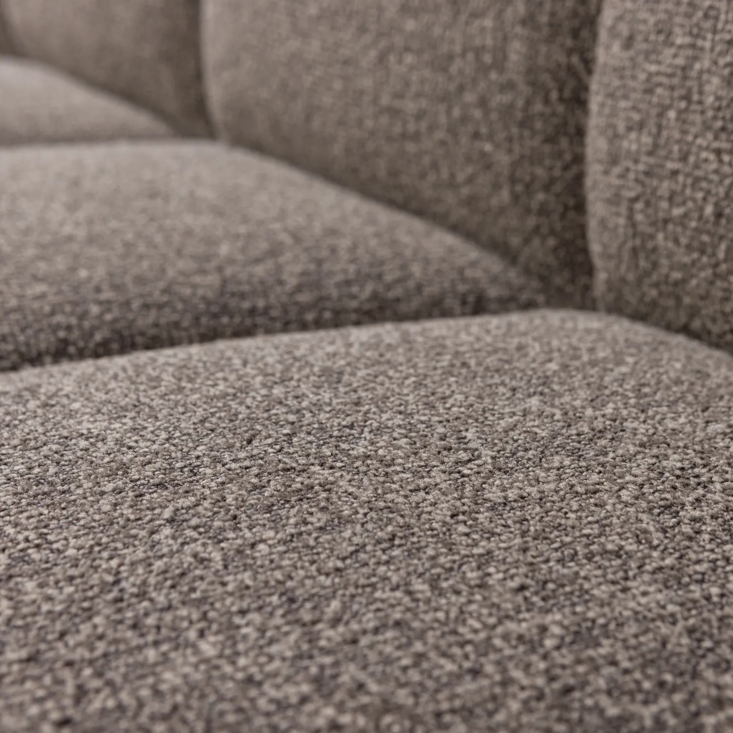 Woood Mojo Eetbank 164 Cm Met Rugleuning Boucle Bruin Melange - KwaliteitWonen.nl