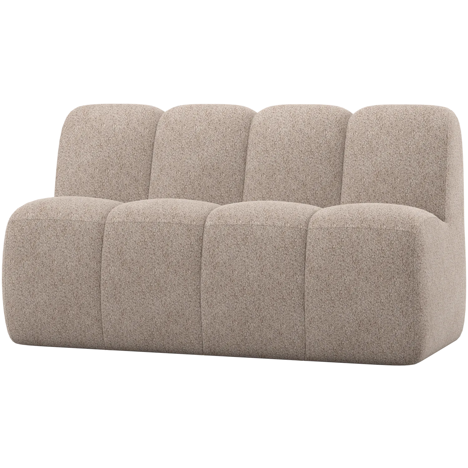 Woood Mojo Eetbank 164 Cm Met Rugleuning Wollig Donkerzand - KwaliteitWonen.nl