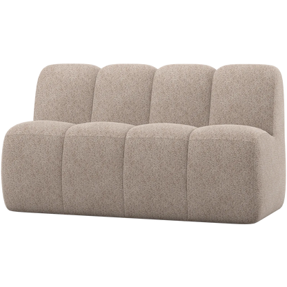 Woood Mojo Eetbank 164 Cm Met Rugleuning Wollig Donkerzand - KwaliteitWonen.nl