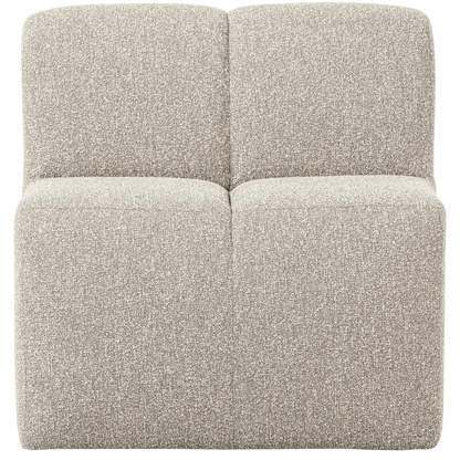 Woood Mojo Eetbank 84 Cm Met Rugleuning Boucle Beige Melange - KwaliteitWonen.nl