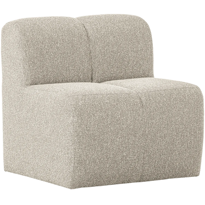 Woood Mojo Eetbank 84 Cm Met Rugleuning Boucle Beige Melange - KwaliteitWonen.nl