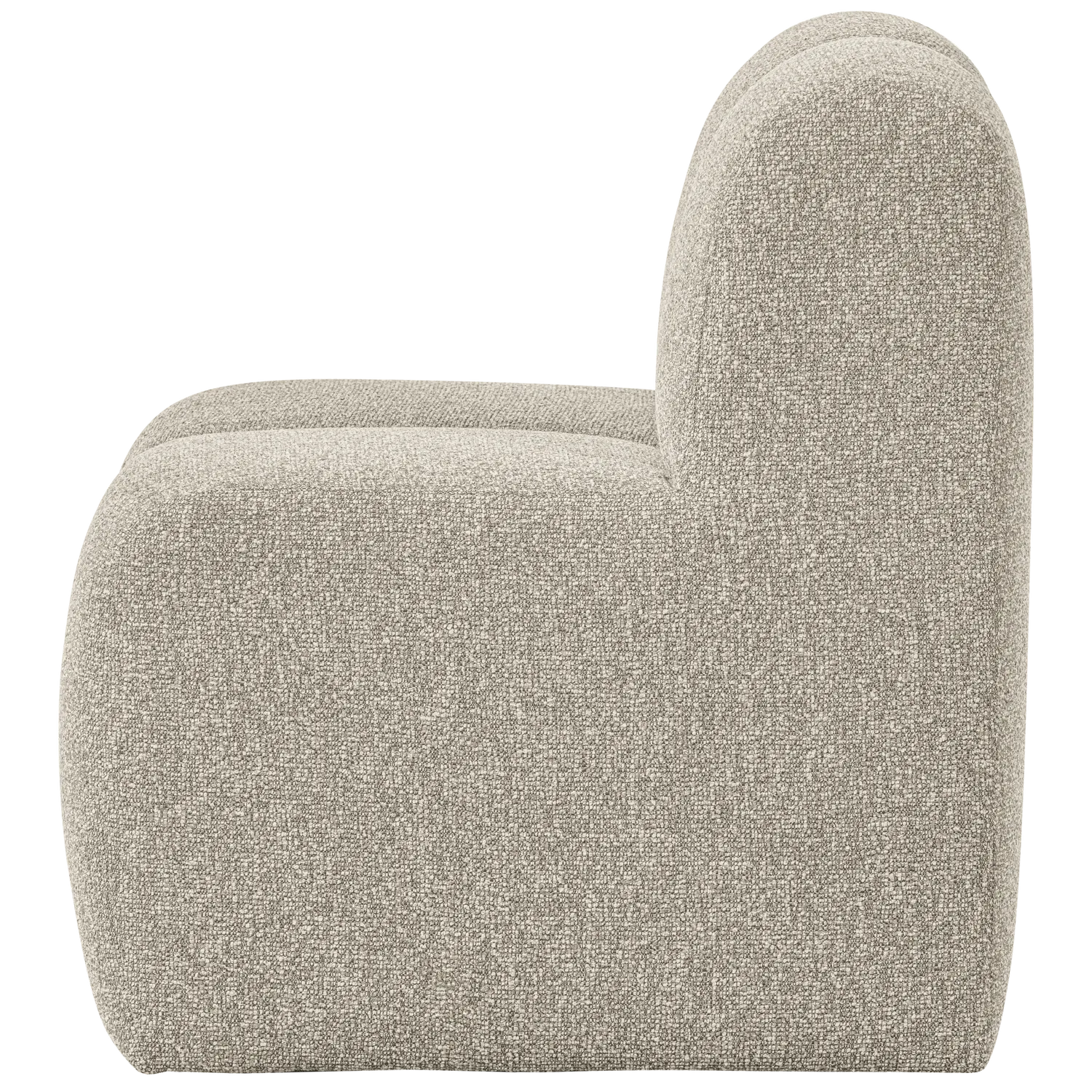 Woood Mojo Eetbank 84 Cm Met Rugleuning Boucle Beige Melange - KwaliteitWonen.nl