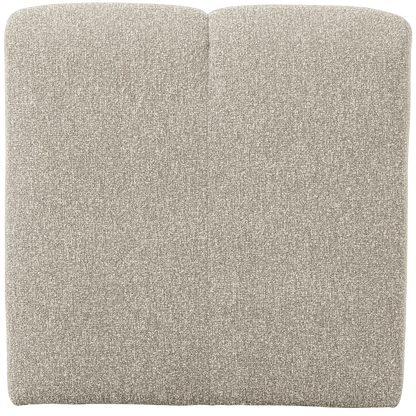 Woood Mojo Eetbank 84 Cm Met Rugleuning Boucle Beige Melange - KwaliteitWonen.nl