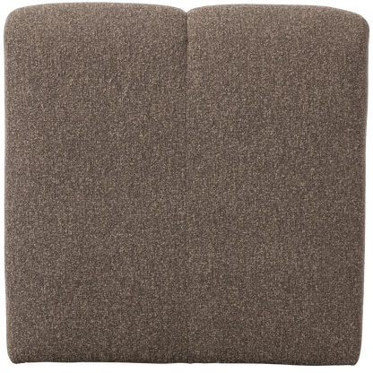 Woood Mojo Eetbank 84 Cm Met Rugleuning Boucle Bruin Melange - KwaliteitWonen.nl