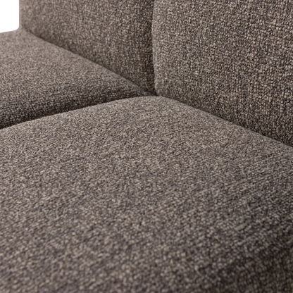 Woood Mojo Eetbank 84 Cm Met Rugleuning Boucle Bruin Melange - KwaliteitWonen.nl