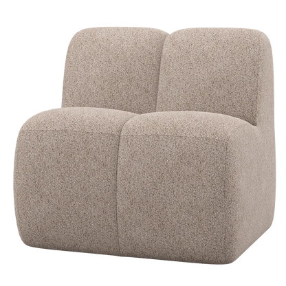 Woood Mojo Eetbank 84 Cm Met Rugleuning Wollig Donkerzand - KwaliteitWonen.nl