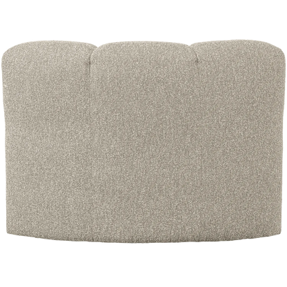 Woood Mojo Eetbank Hoek Met Rugleuning Boucle Beige Melange - KwaliteitWonen.nl