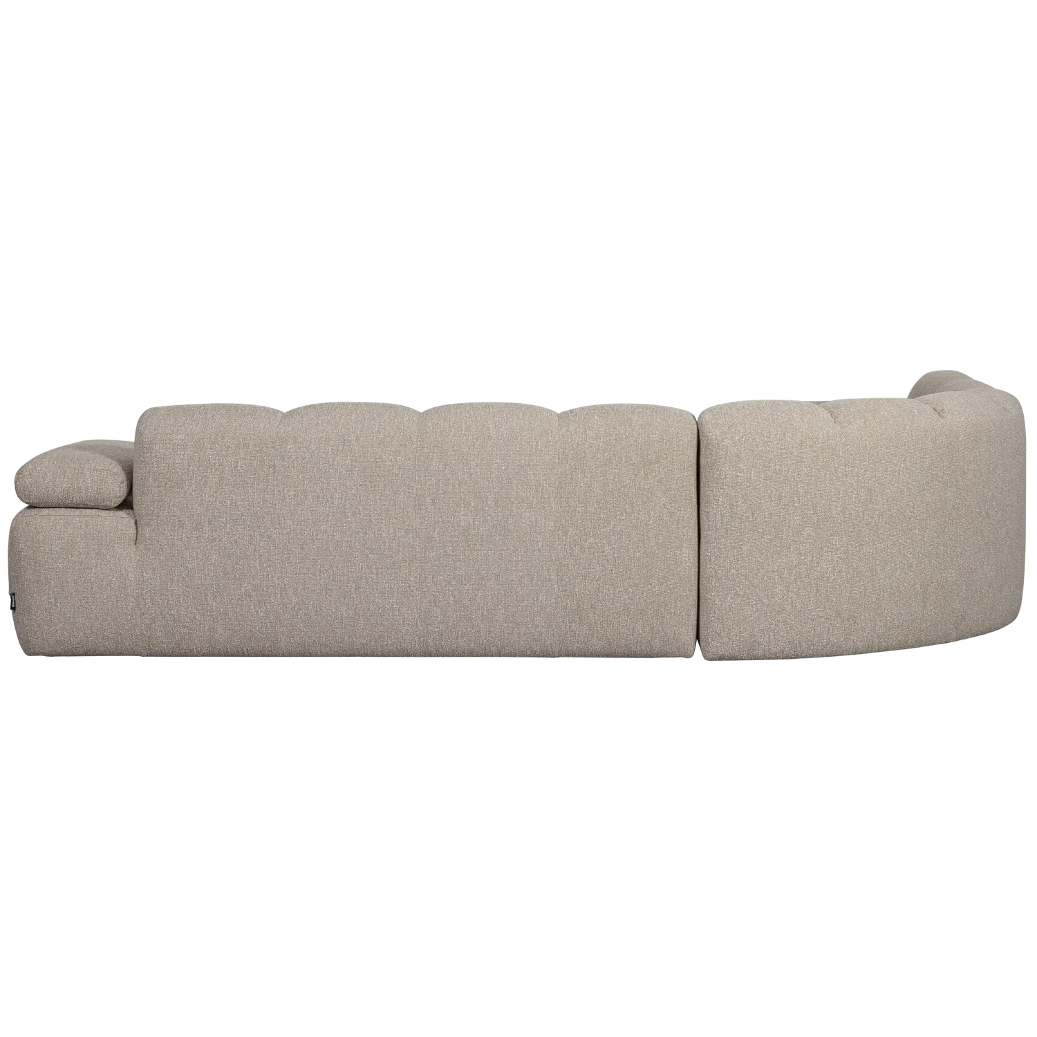 Woood Mojo Hoekbank Links Boucle Beige Melange - KwaliteitWonen.nl