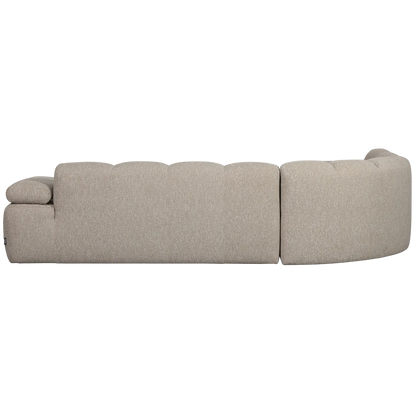 Woood Mojo Hoekbank Links Boucle Beige Melange - KwaliteitWonen.nl