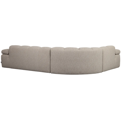 Woood Mojo Hoekbank Links Boucle Beige Melange - KwaliteitWonen.nl