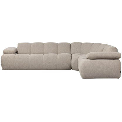 Woood Mojo Hoekbank Rechts Boucle Beige Melange - KwaliteitWonen.nl