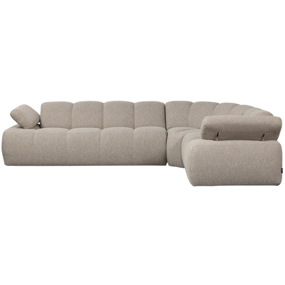 Woood Mojo Hoekbank Rechts Boucle Beige Melange - KwaliteitWonen.nl