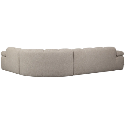 Woood Mojo Hoekbank Rechts Boucle Beige Melange - KwaliteitWonen.nl