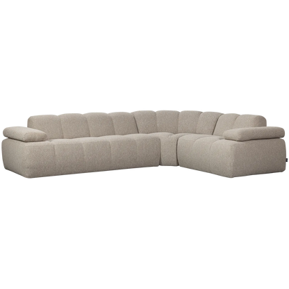 Woood Mojo Hoekbank Rechts Boucle Beige Melange - KwaliteitWonen.nl