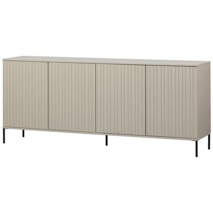 Woood New Gravure Dressoir 200cm Grenen Dust [Fsc] - KwaliteitWonen.nl