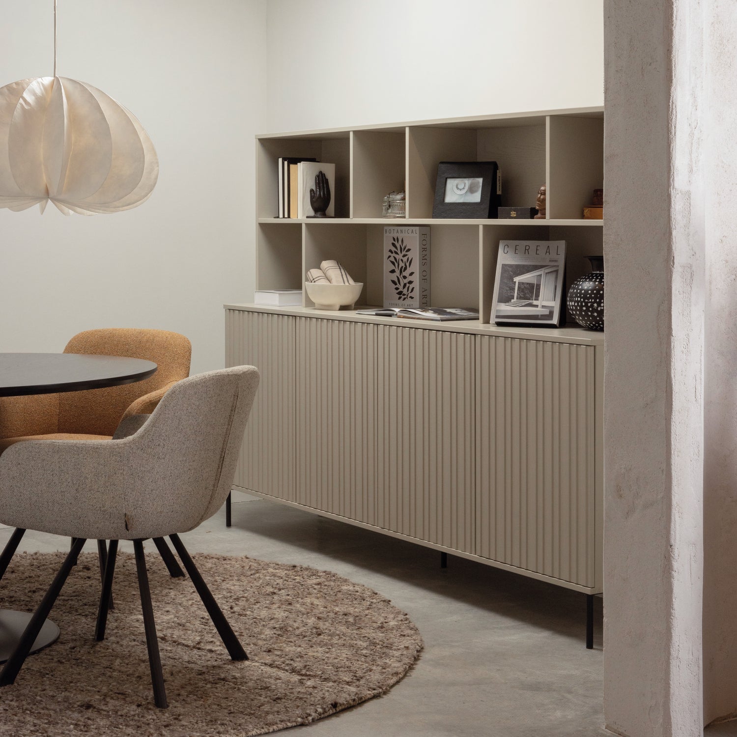 Woood New Gravure Dressoir 200cm Grenen Dust [Fsc] - KwaliteitWonen.nl