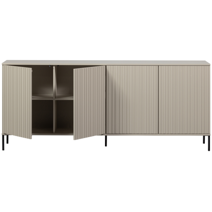 Woood New Gravure Dressoir 200cm Grenen Dust [Fsc] - KwaliteitWonen.nl