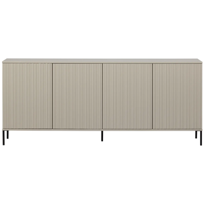 Woood New Gravure Dressoir 200cm Grenen Dust [Fsc] - KwaliteitWonen.nl