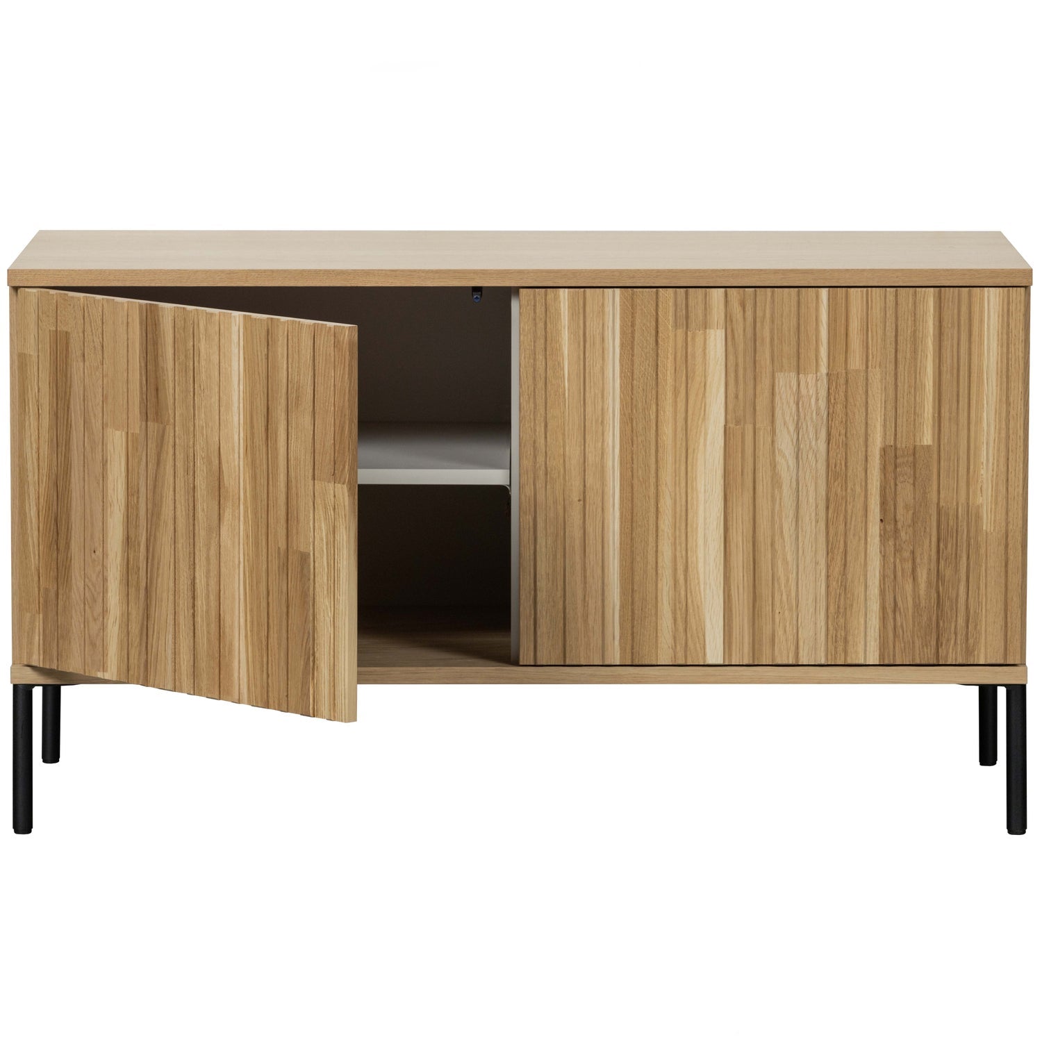Woood New Gravure Dressoir Tv Meubel 100cm Eiken [Fsc] - KwaliteitWonen.nl