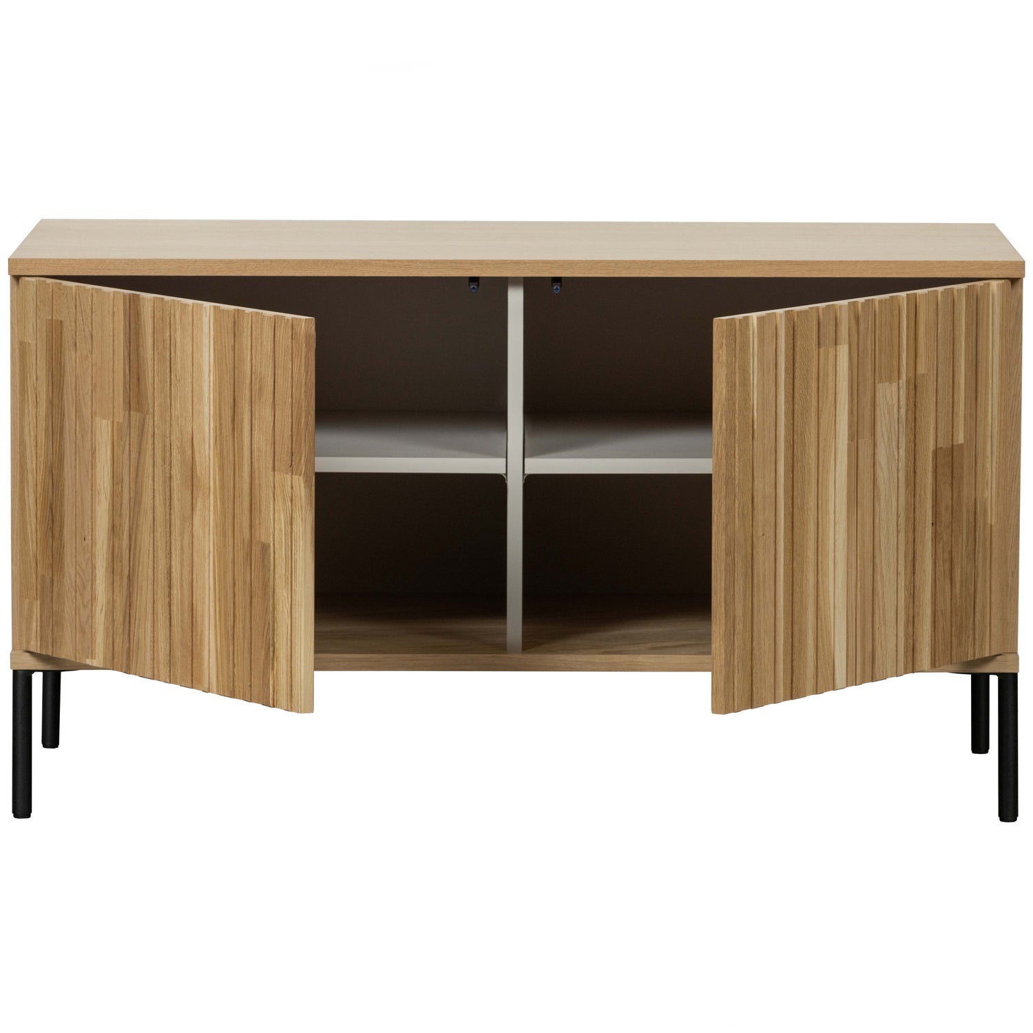 Woood New Gravure Dressoir Tv Meubel 100cm Eiken [Fsc] - KwaliteitWonen.nl