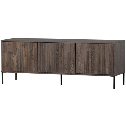 Woood New Gravure Dressoir Tv Meubel 150cm Essen Fineer Espresso [Fsc] - KwaliteitWonen.nl
