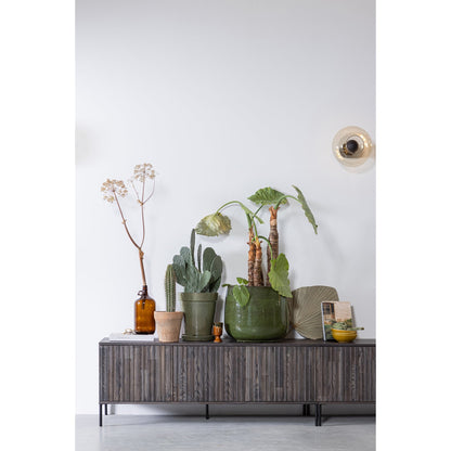 Woood New Gravure Dressoir Tv Meubel 150cm Essen Fineer Espresso [Fsc] - KwaliteitWonen.nl