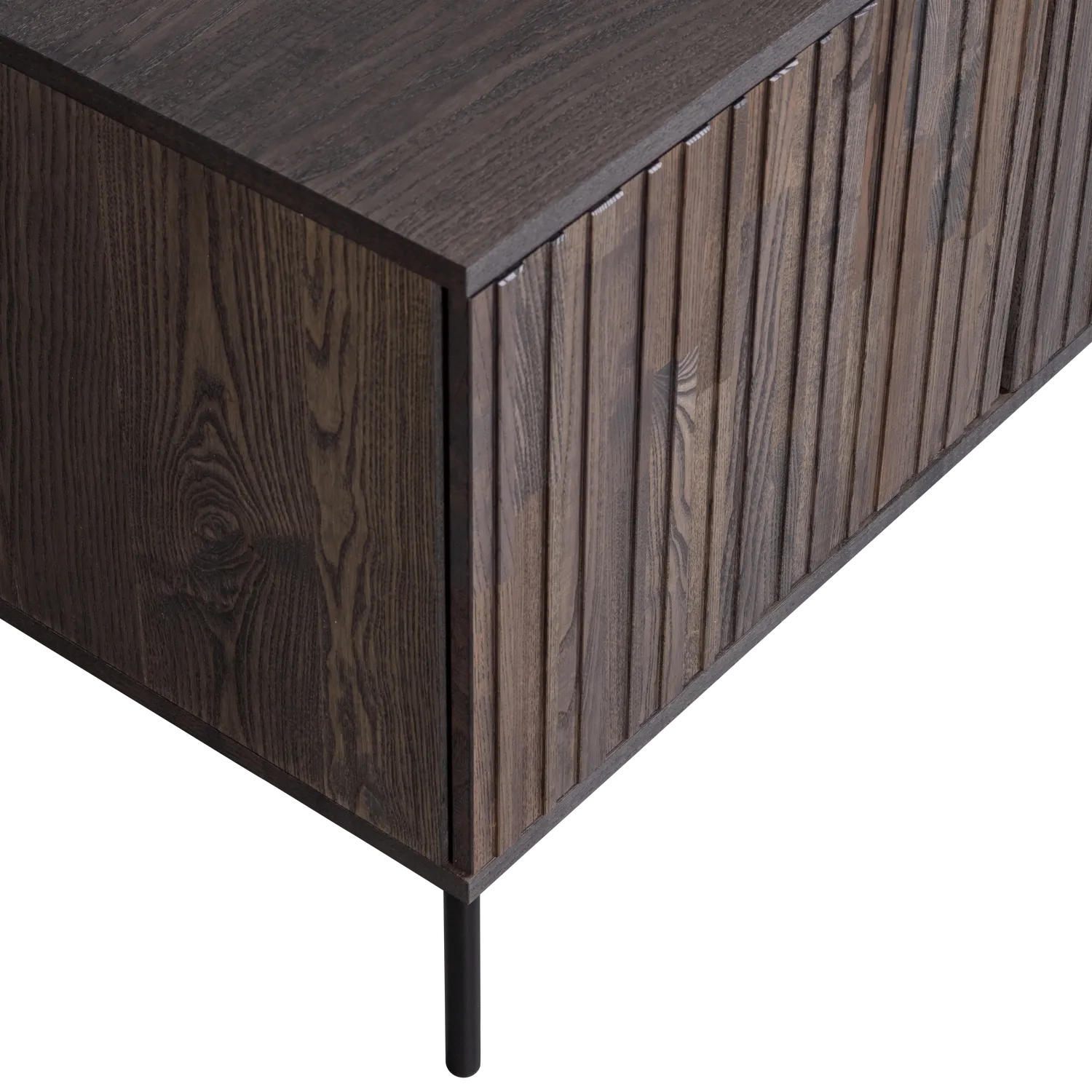 Woood New Gravure Dressoir Tv Meubel 150cm Essen Fineer Espresso [Fsc] - KwaliteitWonen.nl