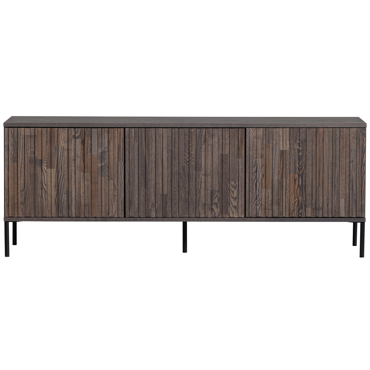 Woood New Gravure Dressoir Tv Meubel 150cm Essen Fineer Espresso [Fsc] - KwaliteitWonen.nl