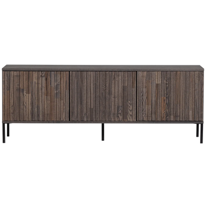 Woood New Gravure Dressoir Tv Meubel 150cm Essen Fineer Espresso [Fsc] - KwaliteitWonen.nl
