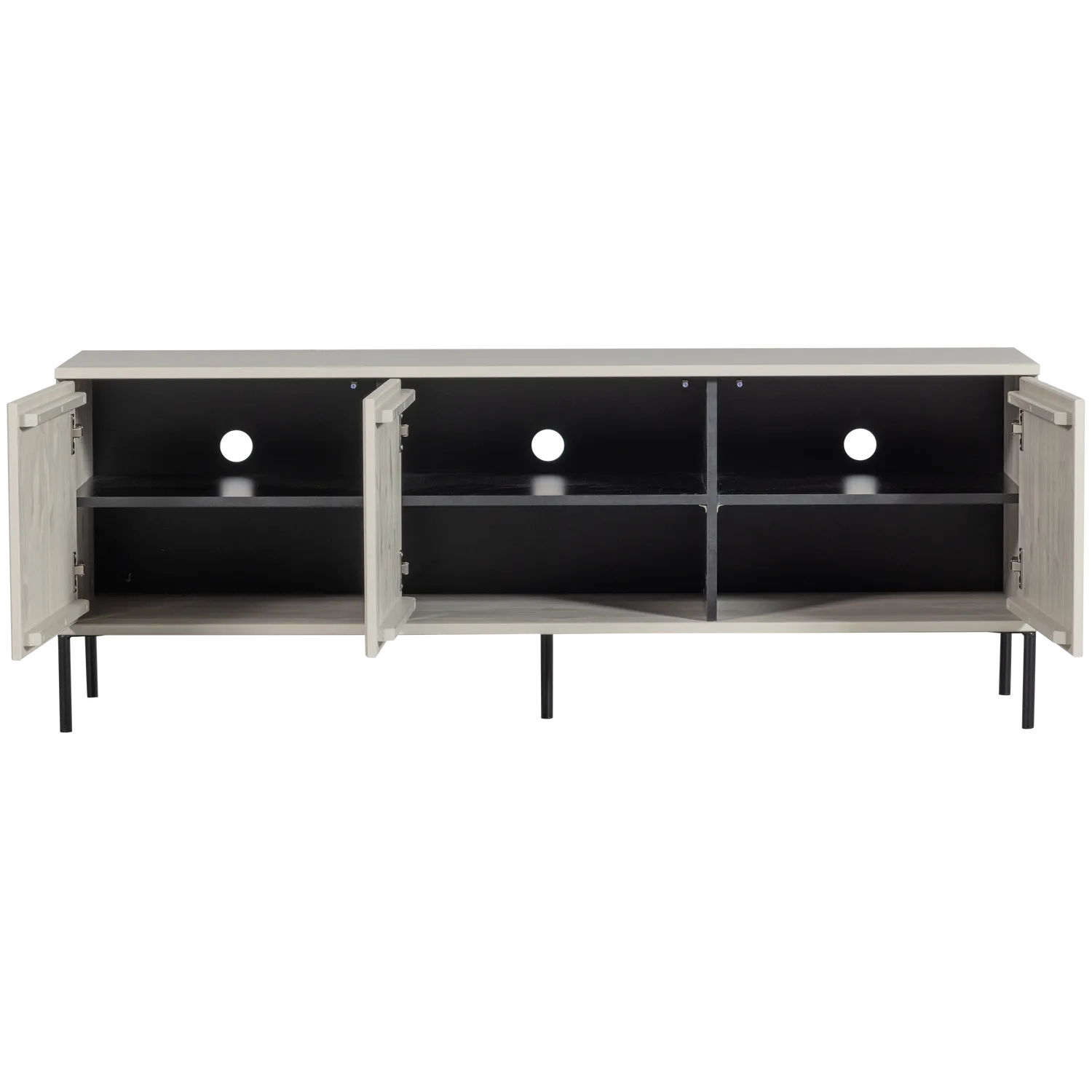 Woood New Gravure Dressoir Tv Meubel 150cm Grenen Dust [Fsc] - KwaliteitWonen.nl