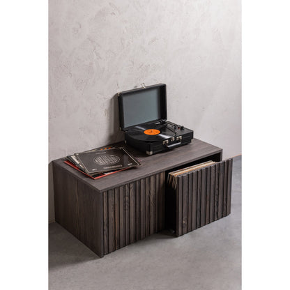Woood New Gravure Kistbank Essen Espresso [Fsc] - KwaliteitWonen.nl