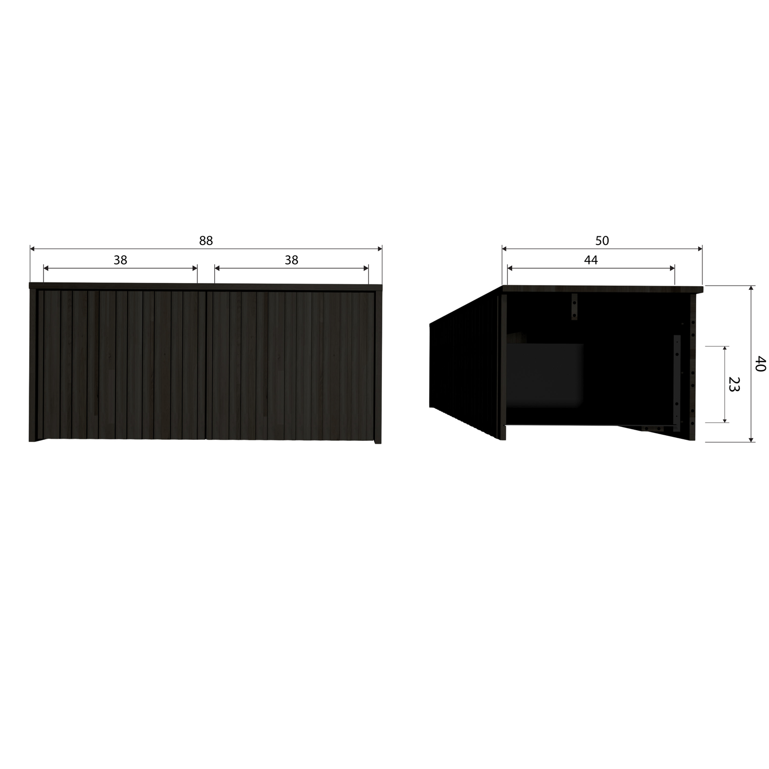 Woood New Gravure Kistbank Essen Espresso [Fsc] - KwaliteitWonen.nl