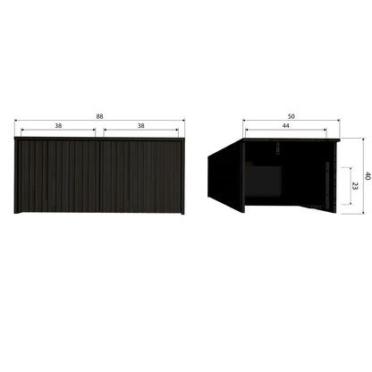 Woood New Gravure Kistbank Essen Espresso [Fsc] - KwaliteitWonen.nl