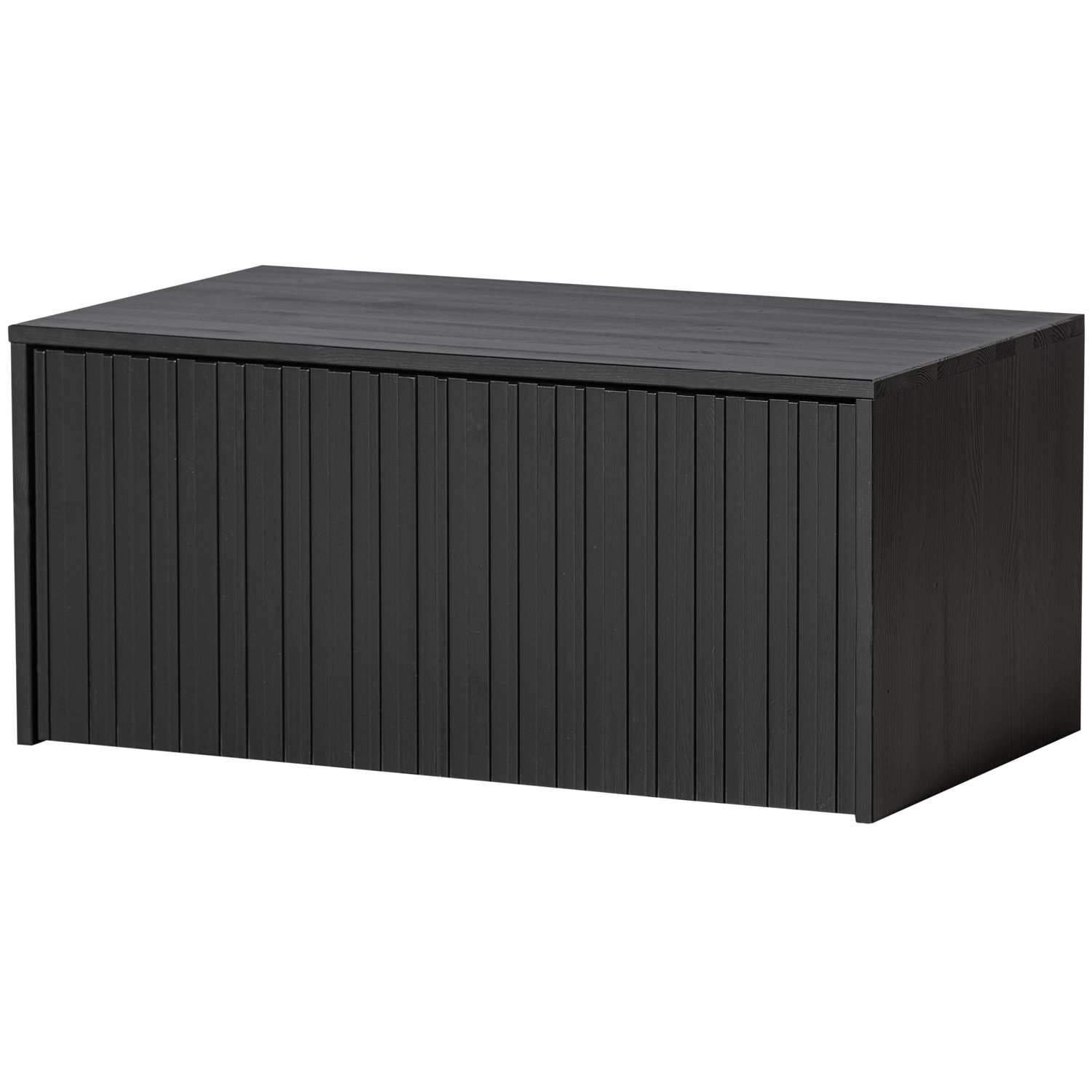Woood New Gravure Kistbank Grenen Zwart [Fsc] - KwaliteitWonen.nl