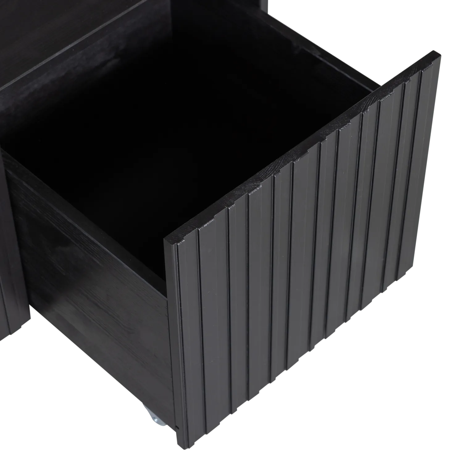 Woood New Gravure Kistbank Grenen Zwart [Fsc] - KwaliteitWonen.nl