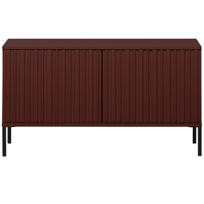 Woood New Gravure Tv Meubel 100 Cm Grenen Bordeauxrood [Fsc] - KwaliteitWonen.nl