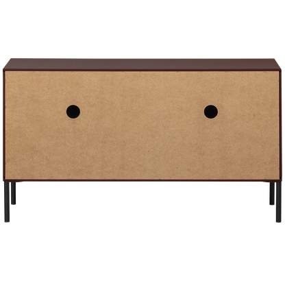 Woood New Gravure Tv Meubel 100 Cm Grenen Bordeauxrood [Fsc] - KwaliteitWonen.nl