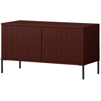 Woood New Gravure Tv Meubel 100 Cm Grenen Bordeauxrood [Fsc] - KwaliteitWonen.nl