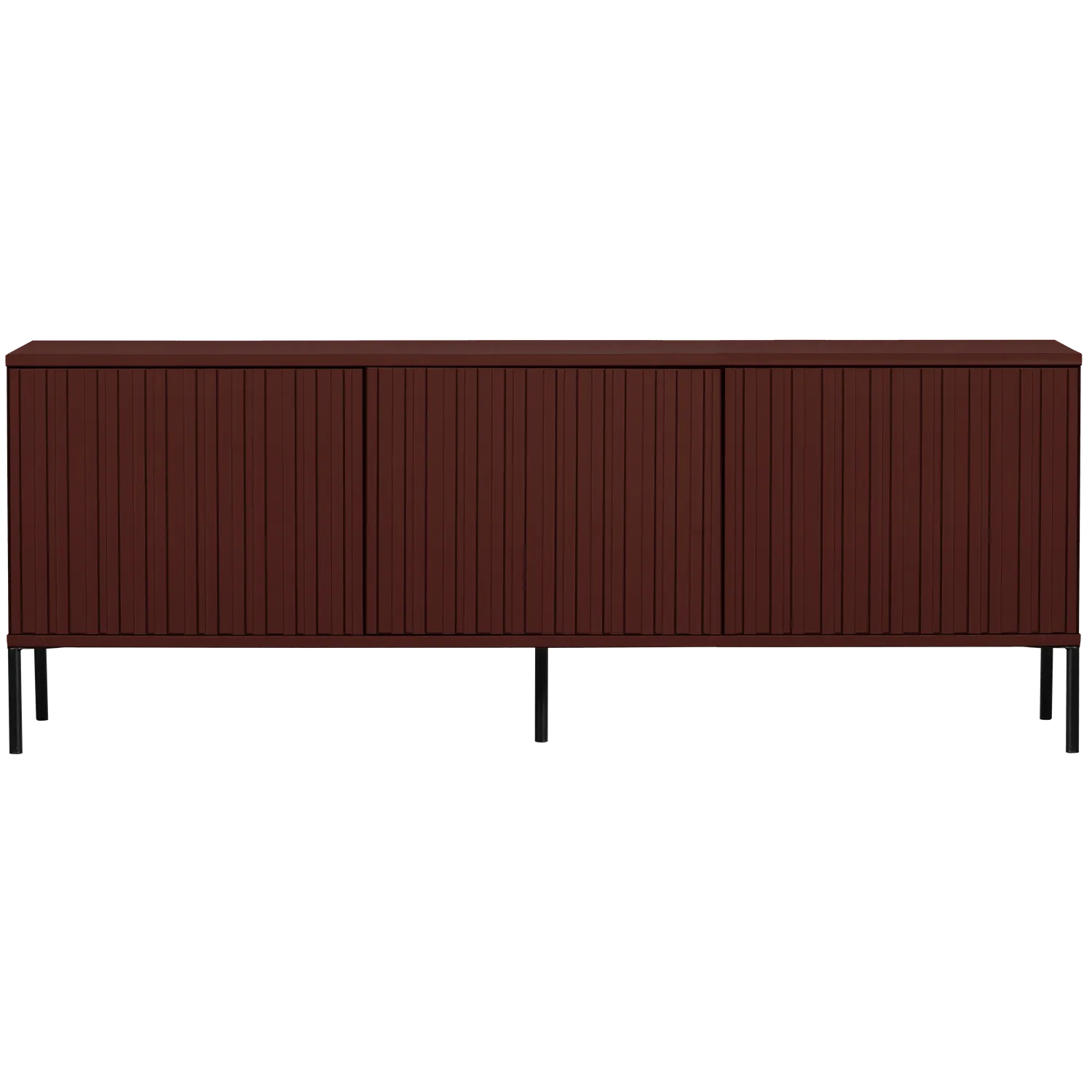 Woood New Gravure Tv Meubel 150 Cm Grenen Bordeauxrood [Fsc] - KwaliteitWonen.nl