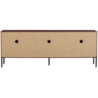 Woood New Gravure Tv Meubel 150 Cm Grenen Bordeauxrood [Fsc] - KwaliteitWonen.nl